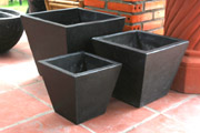 Morden outdoor pots with terrazzo planters